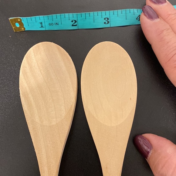 Woodburned Mushroom Wooden Spoon set handcrafted - Picture 5 of 8